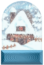 GIF image with a home in a snowglobe