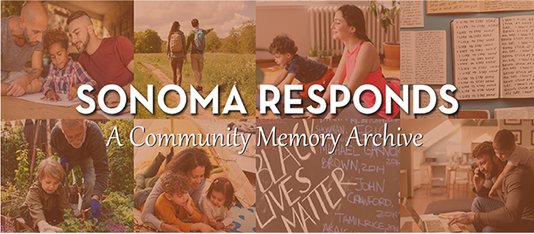 Screenshot of Sonoma Responds: A Community Memory Archive